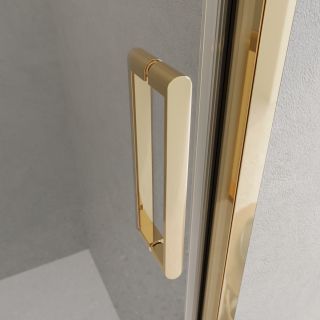 Душевая дверь BelBagno LUCE-BF-1-100-C-ORO золото
